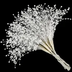 Beaded Garland, Beaded Filler Flowers, Tree Picks, Wedding Decor, and Bridal Pearl Bouquet Embellishments