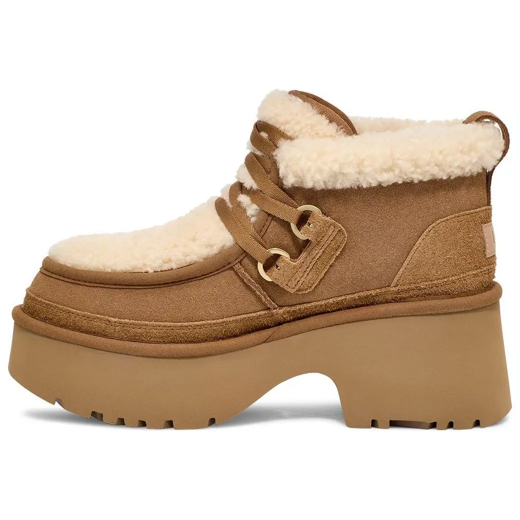 UGG Cow Split Leather Fashion Casual Short Boots 1167772-CHE