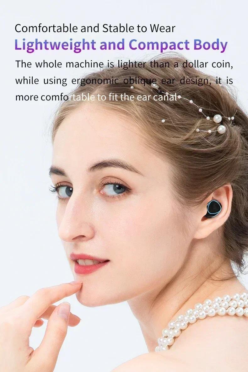 M10 Wireless Headphone Bluetooth Earphones Waterproof Earpieces Sport Earbuds  Music Headset in-ear esrbuds audio bluetooth-compatible video