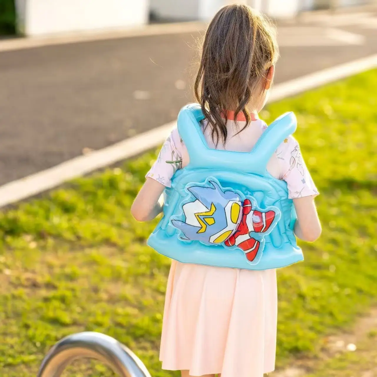 2-5 Cartoon Inflatable Life Vest, Beginner Swimming Aid, Anti-Sinking Jacket, Fun and Safe Swim Gear for Kids