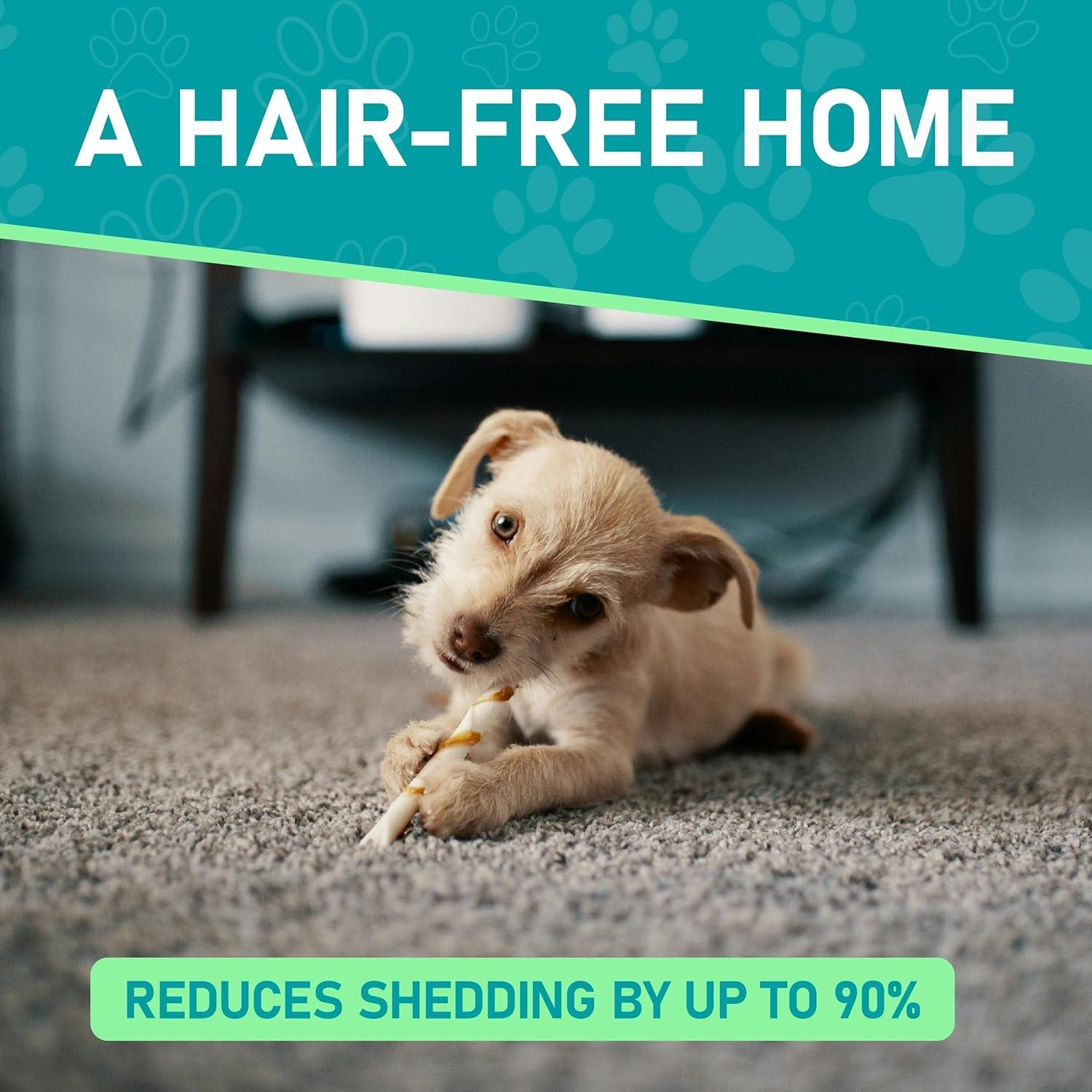 Original Pet Detangling Comb, Dual-Sided Fur Remover Tool, Wide Dog Grooming Brush, Reduces Shedding 95%, Ideal for Long Hair Dogs and Cats