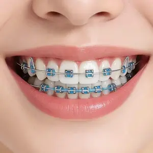 Metal Teeth Chain with Hook, Fashion Dental Model Teaching Material, Elegant Dental Decoration Set, Perfect for Casual and Party