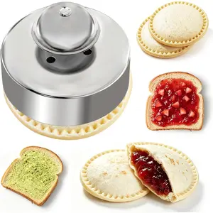 Sandwich Cutter, Sandwich Cutter and Sealer, Sandwich Maker, Peanut Butter and Jelly Sandwiches Tool/PBJ Cutter, Sandwich Maker for Kids, for Thanksgiving/Christmas Day