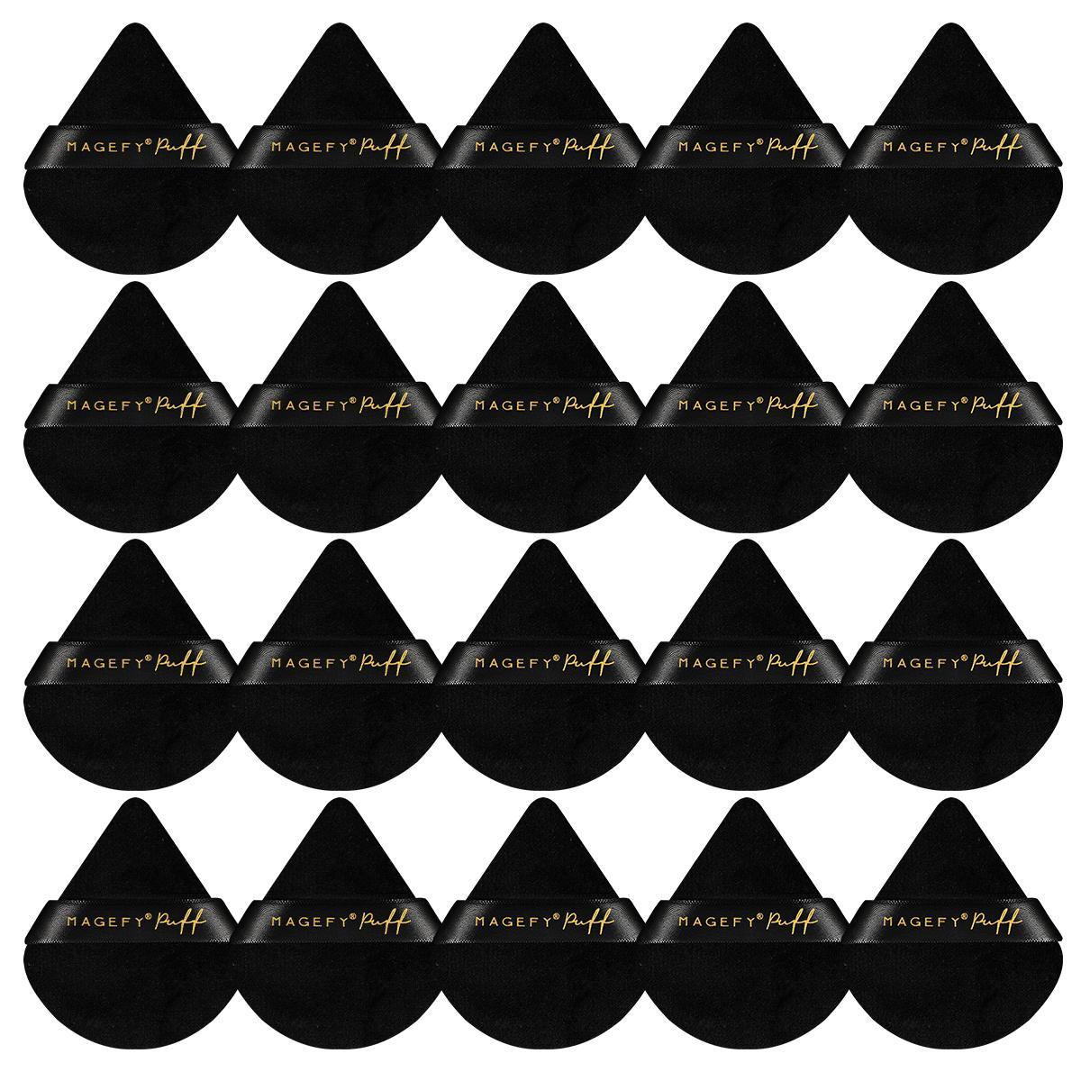Triangle Shaped Powder Puff, 20pcs/set Soft Makeup Sponge Puff, Makeup Puffs, Beauty Sponges, Professional Facial Makeup Tool for Women & Girls, Cosmetic Tool