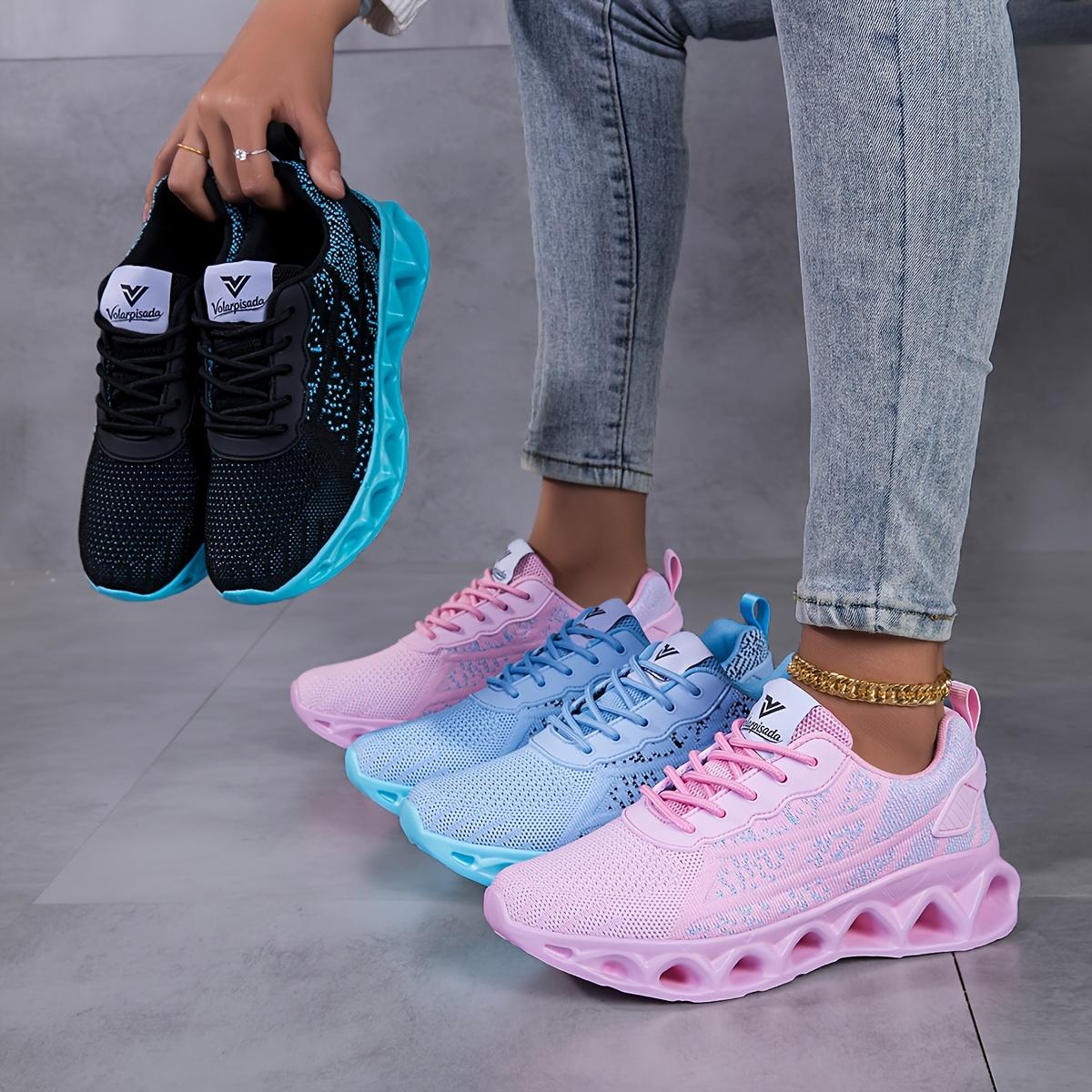 Women's hollow-out thick sole running shoes casual shoes, women's sneakers fashionable walking shoes, comfortable ankle sock shoes slip-on running shoes, skate shoes non-sliathable mesh tennis shoes, air cushion shock absorption gym workout sneakers.