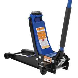 Garvee Heavy Duty Hydraulic Floor Jack, 3 Ton Low Profile, Dual Pump Quick Lift, 3-19.5 in Lift Height, Long Handle & Safety Lock - Ideal for Car, SUV, Truck, Garage, Workshop Repair - CE & UKCA Certified