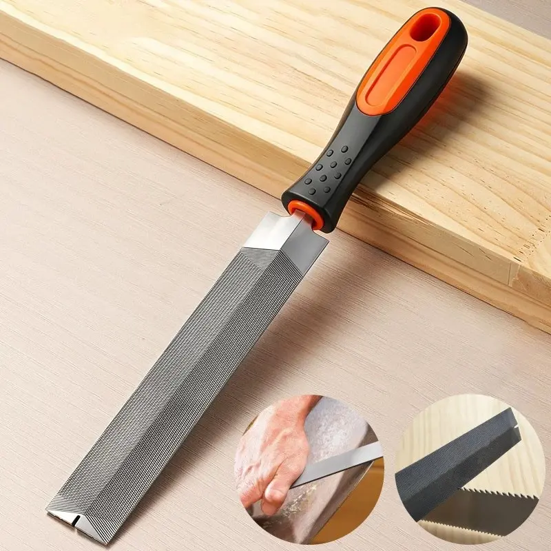 1pc Feather Edge Taper File for Hand Saw Sharpening, Professional Diamond-Shaped Pruning Saw Sharpener, Heavy Duty Garden & Woodworking Hand Tools Repair File, Carpentry Tools