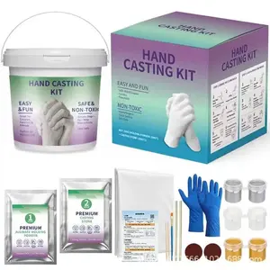 3D Couple & Family Hand Mold Kit, Cloning Powder Model, DIY Handprint Memorial Gift, Creative Craft Supplies, Perfect for Memories, DIY Crafts Supplies