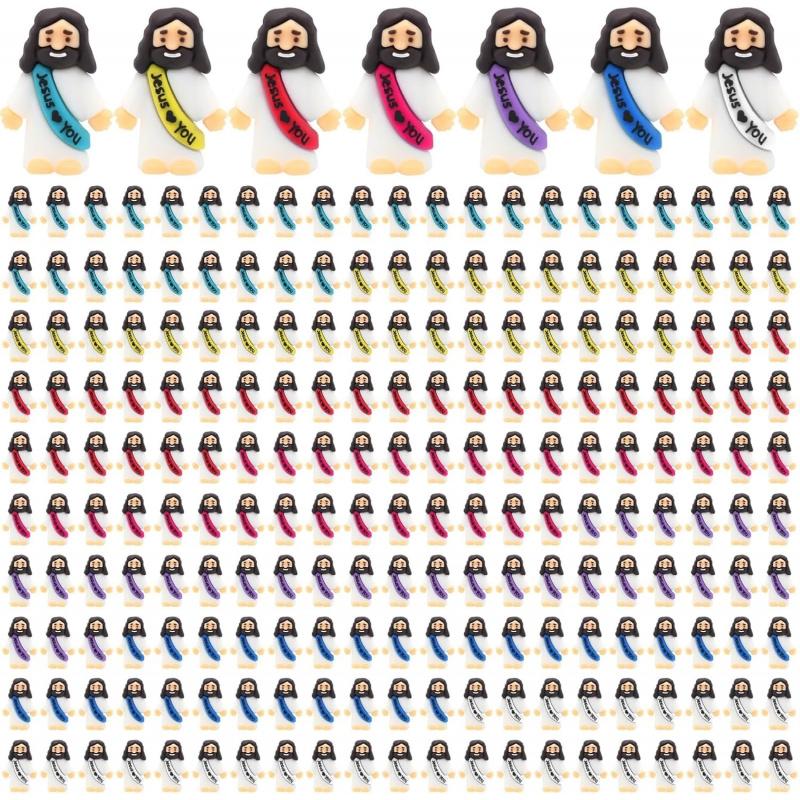 210 Pack Little Jesus Figurines in Bulk, Pocket Jesus Loves You, Jesus Small Figures, Little Tiny Jesus Figures for Church Christmas Party Favors Baptism Gifts Religious Gifts for Easte