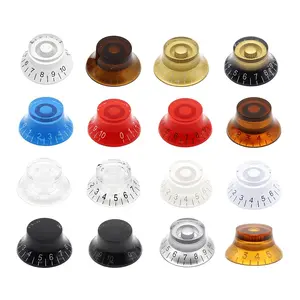 4-Piece Guitar Potentiometer Knobs, Ufo Design Volume Tone Control Knob Caps, Guitar Bass Adjustment Knobs, Multiple Colors Available