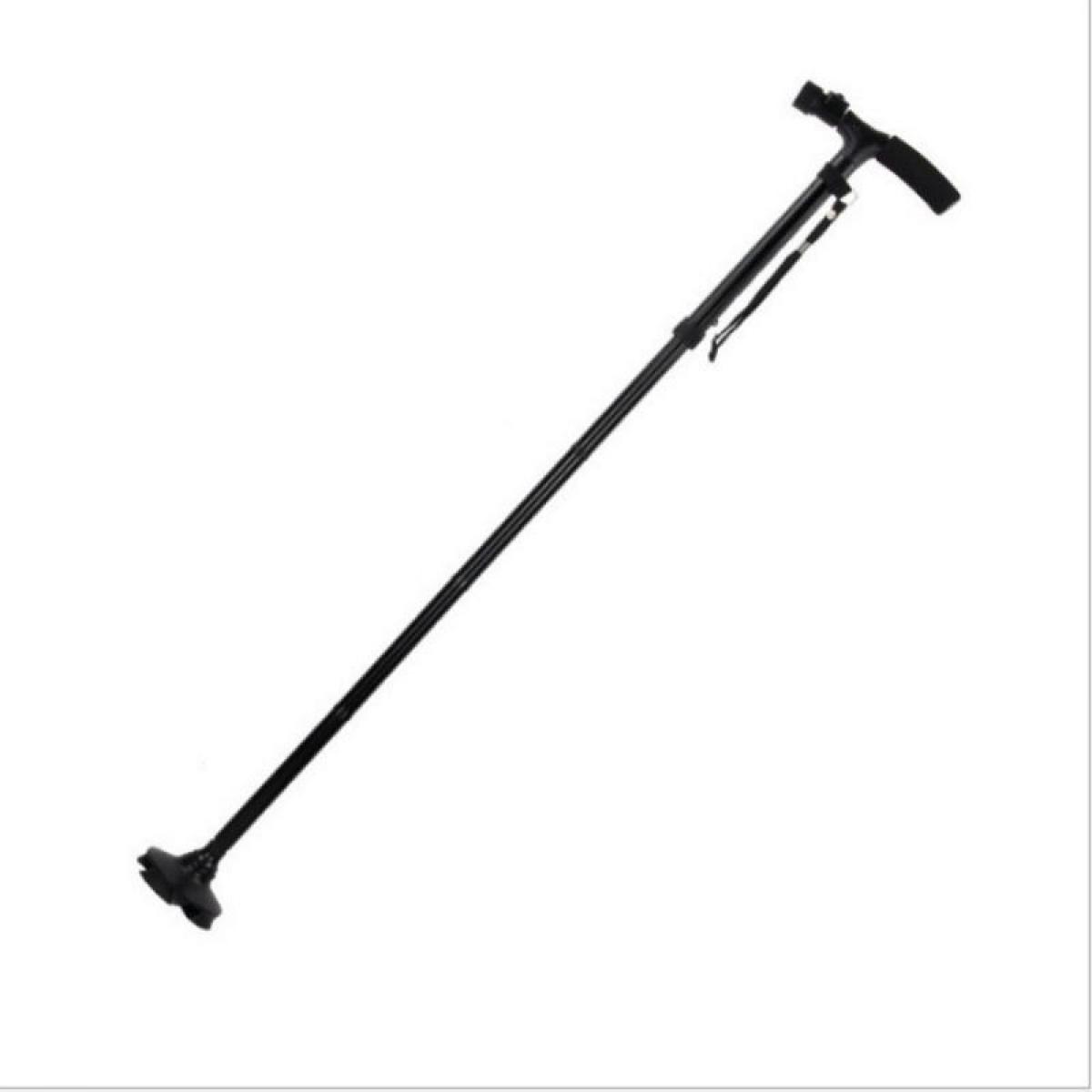 Vive Folding Cane - Adjustable Walking Stick for Men & Women, Swivel Quad Tip, Lightweight Heavy Duty Balance Aid, Compact Collapsible, Ergonomic Grip, Wrist Strap, 33"-38" Height Adjustable Tool