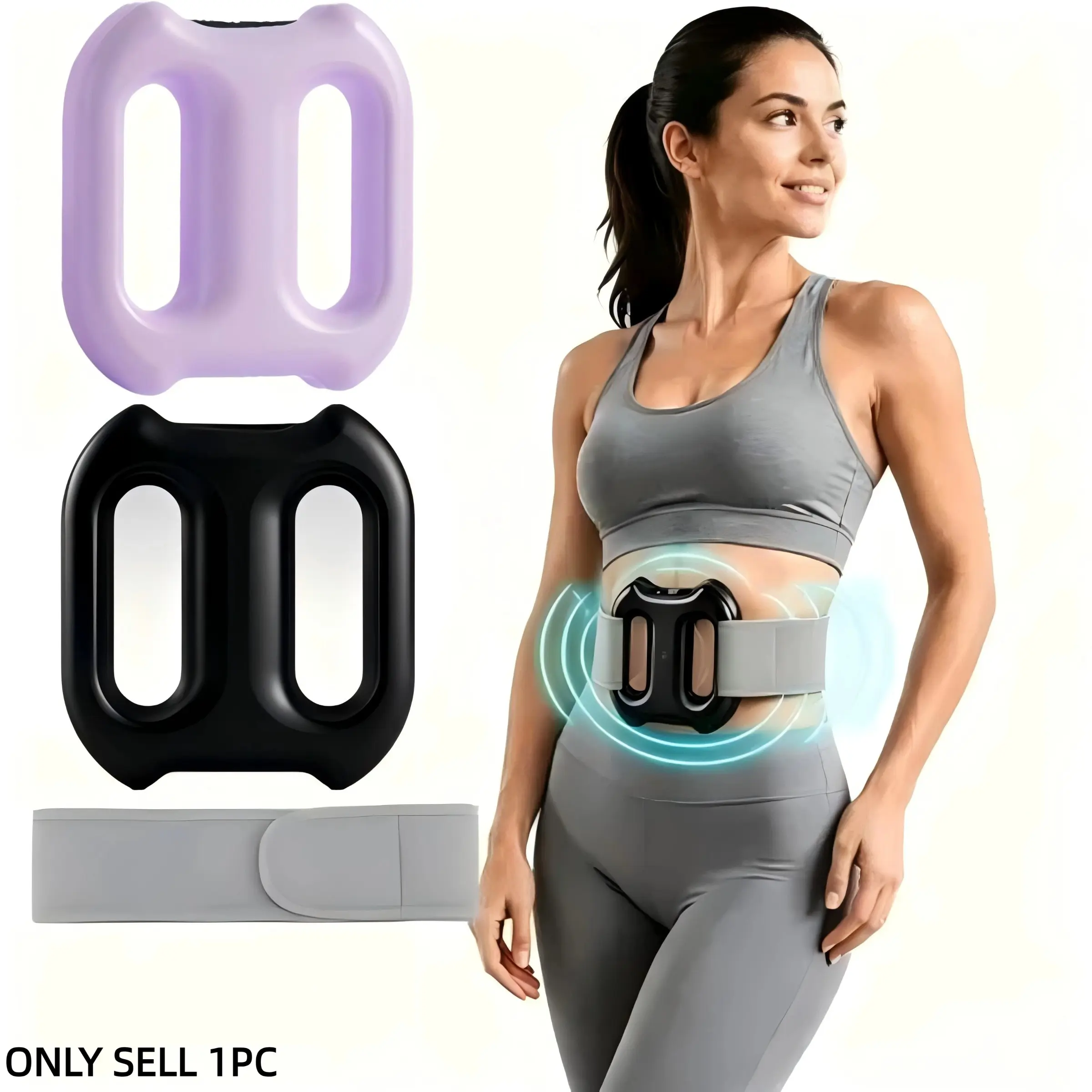 Fascia Ring Massage Device, 3 Modes & 5 Intensity Levels, Full Body Muscle Relaxation, Abdominal, Leg, Thigh Vibration Massager