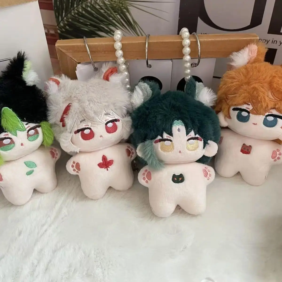 Genshin Impact Tighnari Xiao Tartaglia Kaedehara Kazuha Plushie Toys Doll Anime Plush Pendant Backpack Keychian Birthday Gifts