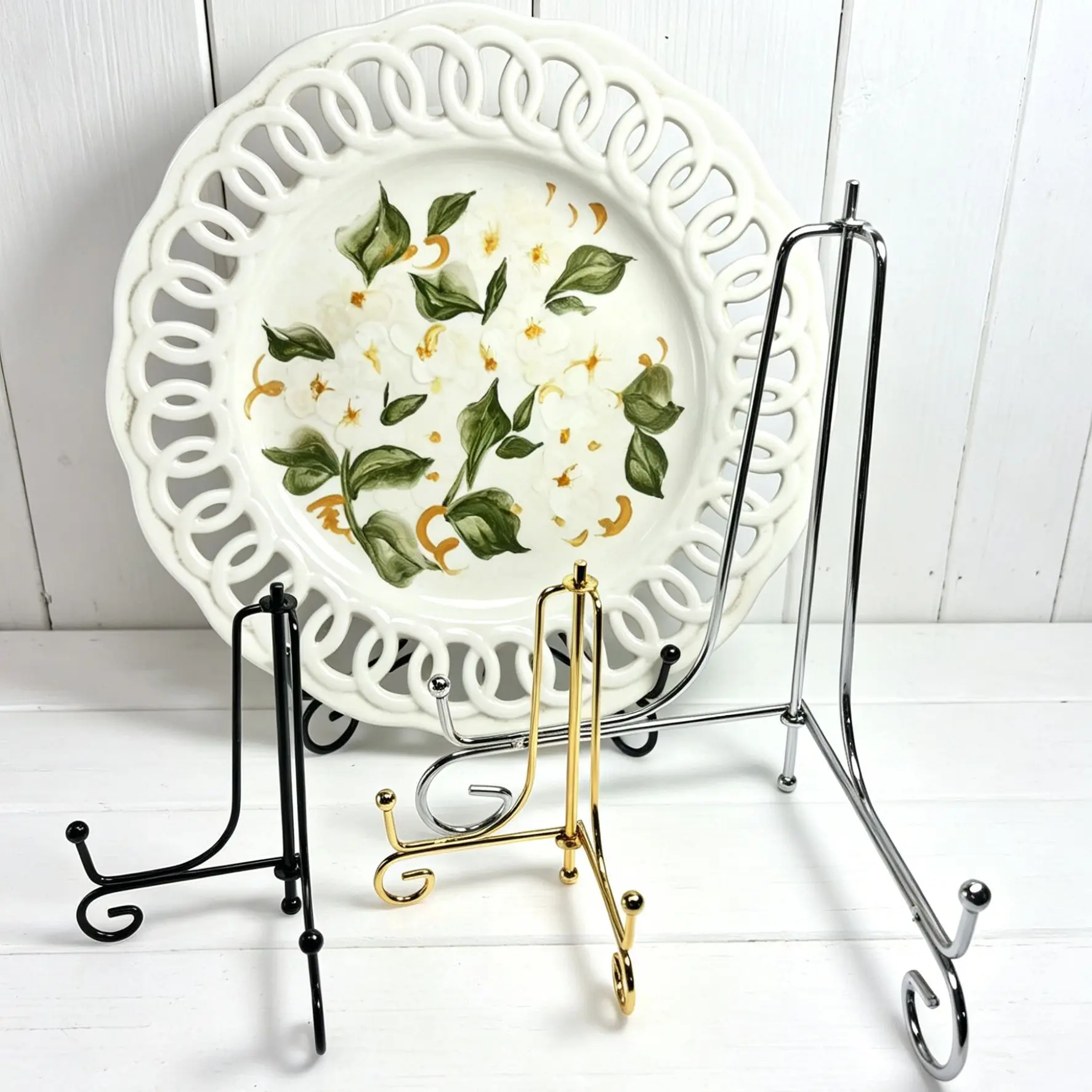 Metal stand Folding iron stand, picture frame stand, iron stand for stone paintings, iron stand for Pu'er tea cakes, iron art
