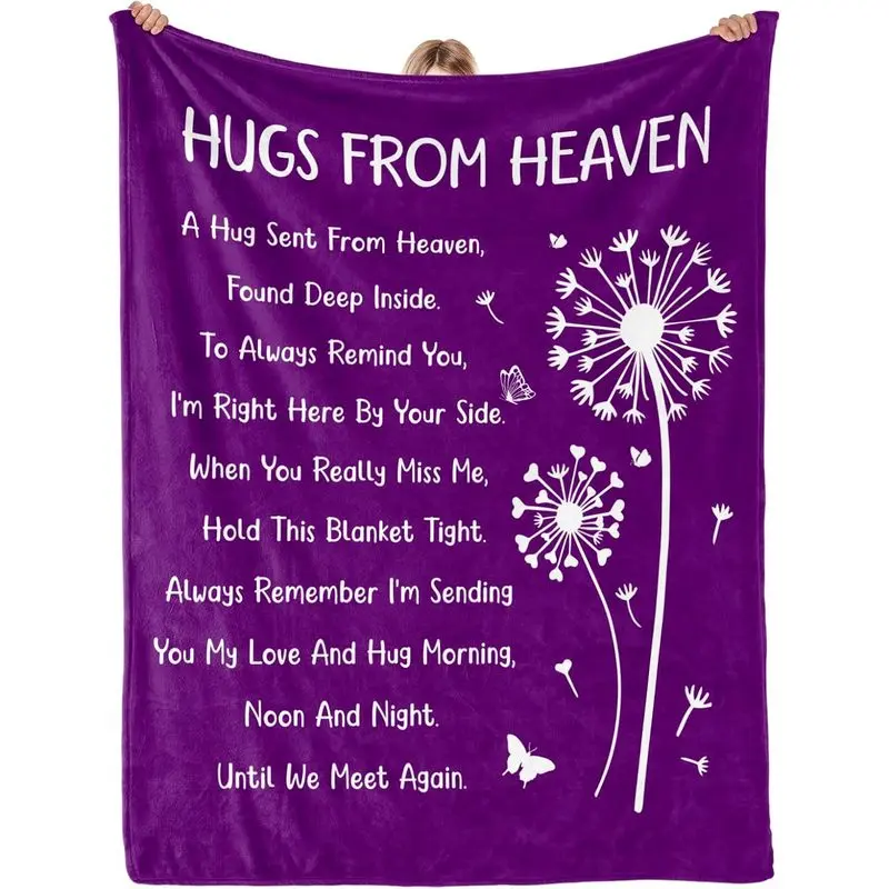 Memorial Gifts, Sympathy Gifts for Loss of Loved One, Blanket 60" x 50" | Bereavement Gifts, Grief Gifts for Women, Memorial Gifts for Loss of Mom Dad
