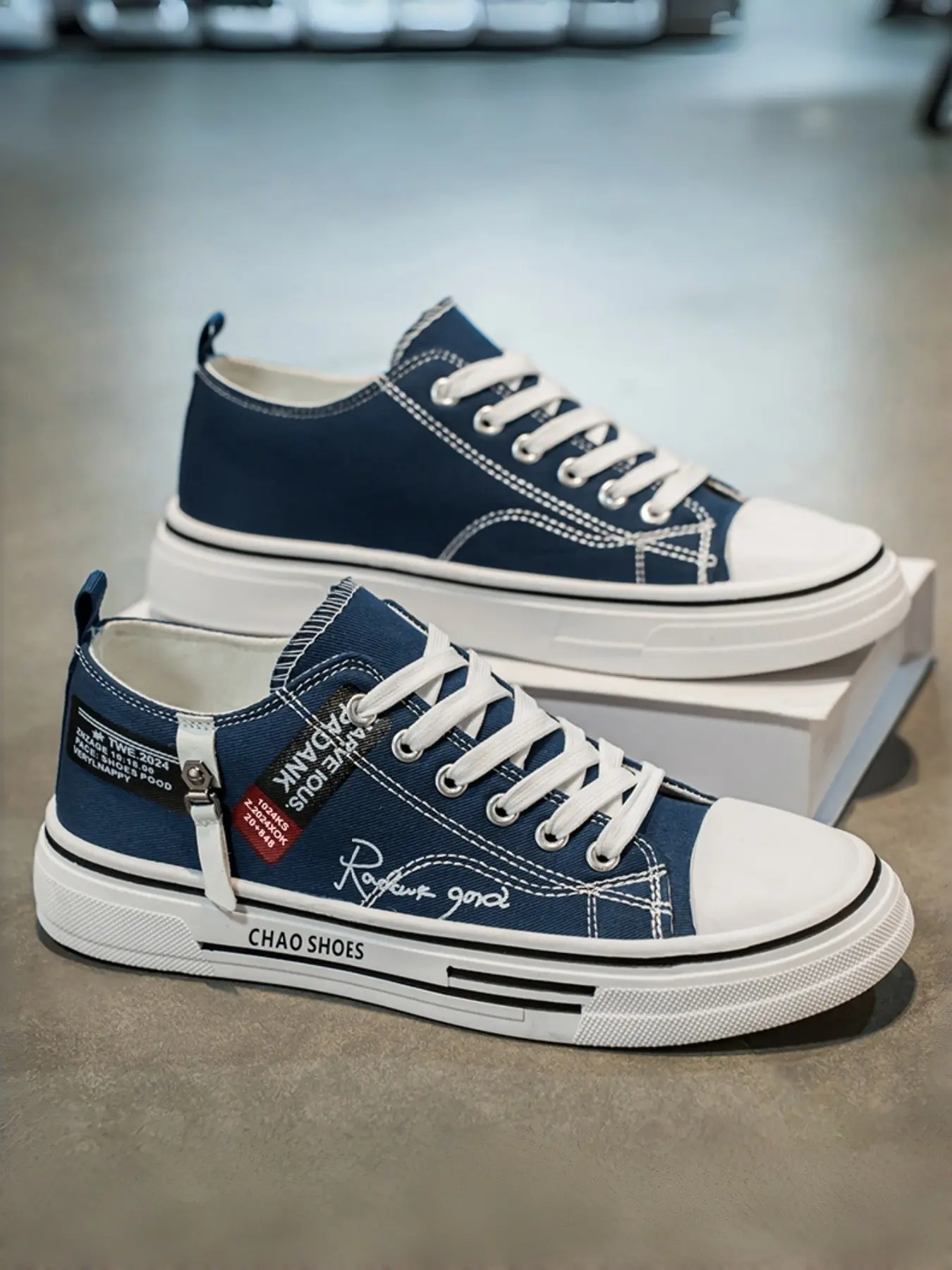 Men's Soft Sole Durable Canvas Shoes, Versatile Fashion Thin Board Sneakers, Breathable Comfortable Casual Low Top Shoes, Casual Trainers for Everyday Wear