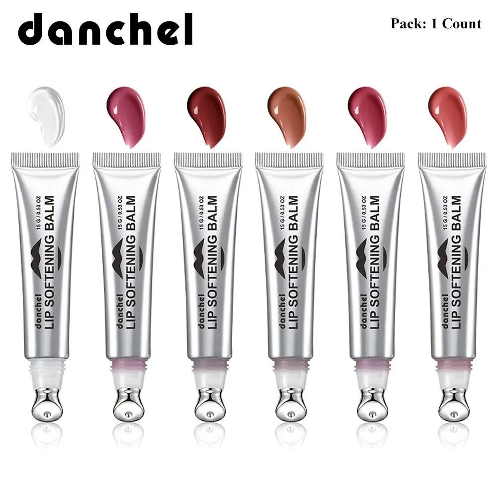 danchel Softening Lip Balm, Hydrating Luminous Lip Gloss, Sheer Glass-Lip Finish, Long-Lasting Moisture Lock & Rich Color Payoff, Gentle Exfoliation, Cooling Metal Applicator, Lightweight & Non-Sticky, Available in 6 Shades