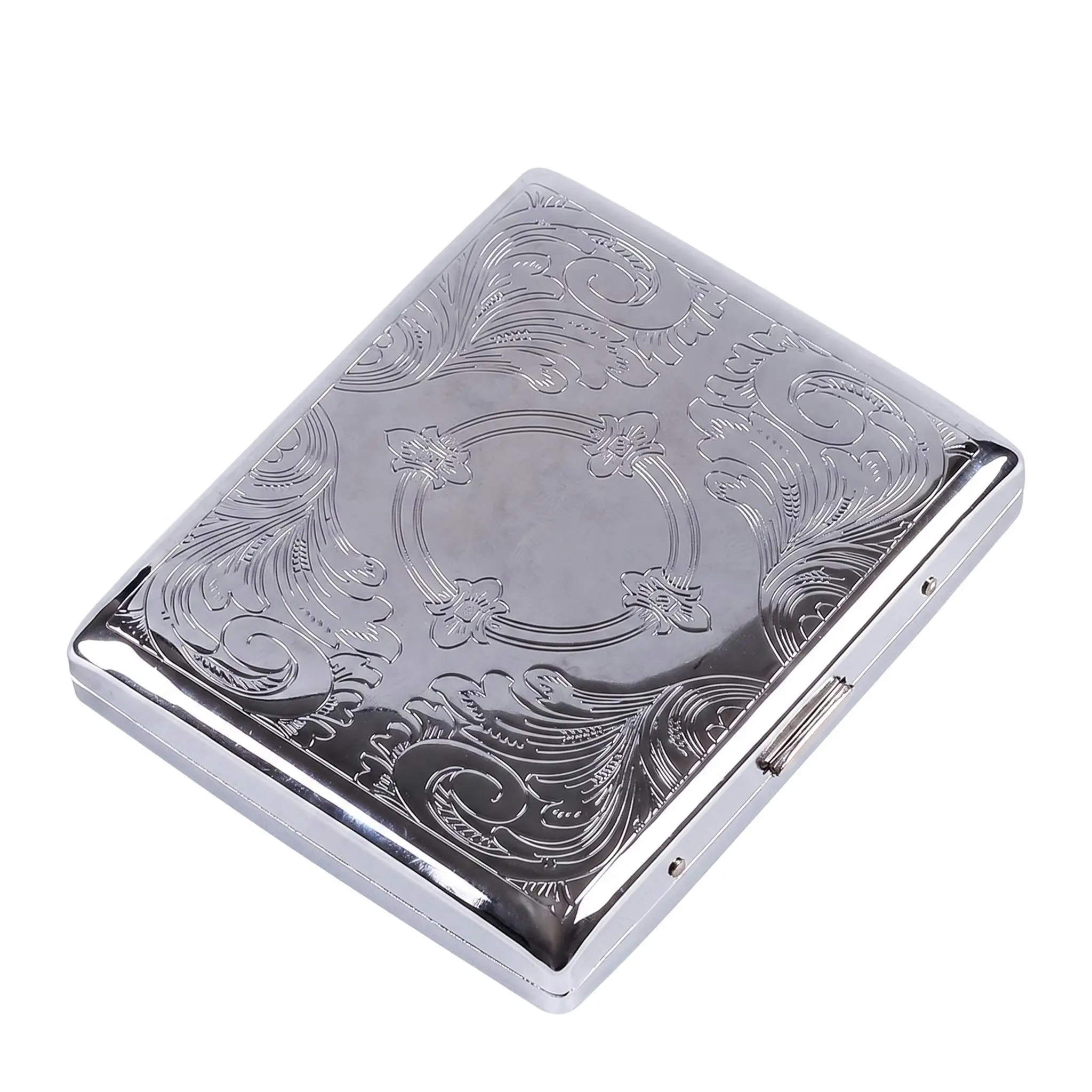 Mixed Pattern Metal Slide Cover Storage Box, Portable Retro Metal Case, Cigarette Holder, Multi-Purpose Organizer, Ideal Gift