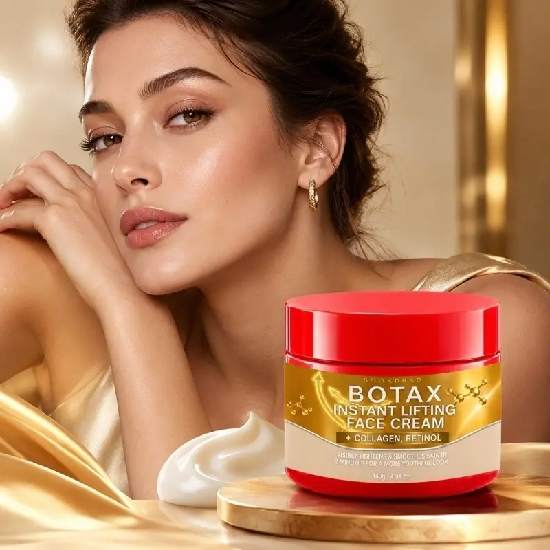 Botax Instant Lifting Face Cream, Collagen, Retinol, 2-Minute Tightening, Smooth Skin, For Youthful Look, 140g