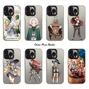 Mushoku Tensei Sylphiette Roxy Eris IMD Colorful Silver Casing for iPhone 17/16/15/14/13/12/11 ProMax Plus, Durable Shockproof Phone Accessories with Fantasy Elf Mage Anime Art, Comfort Grip Protection Cover