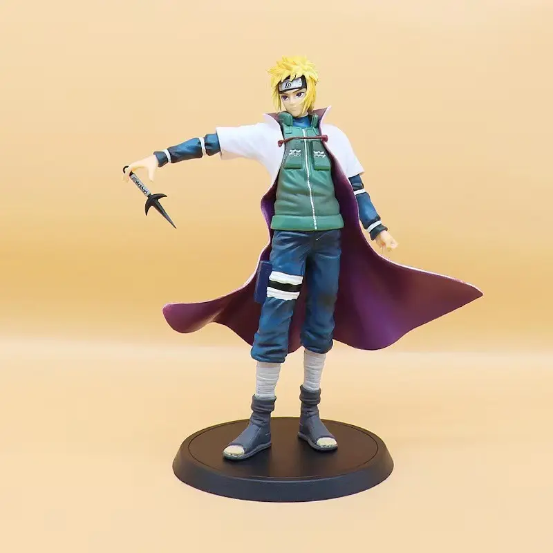 Naruto Action Figure Model, Fourth Hokage Minato Namikaze Statue, Uchiha Sasuke Naruto Figurine Collection, Anime Collectible Display Piece