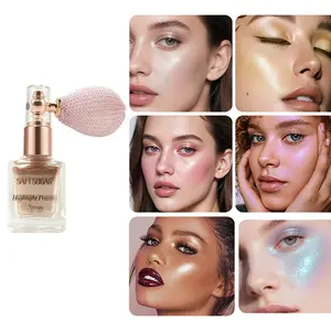 Sam Sugar Face Contour Highlight Powder, Glow Seeker Highlighter, Glowy Highlighter, Beauty Highlighters, Long Lasting Shimmering Sweat-Proof Stage Makeup, Shimmer Body Spray, Perfect for Performances