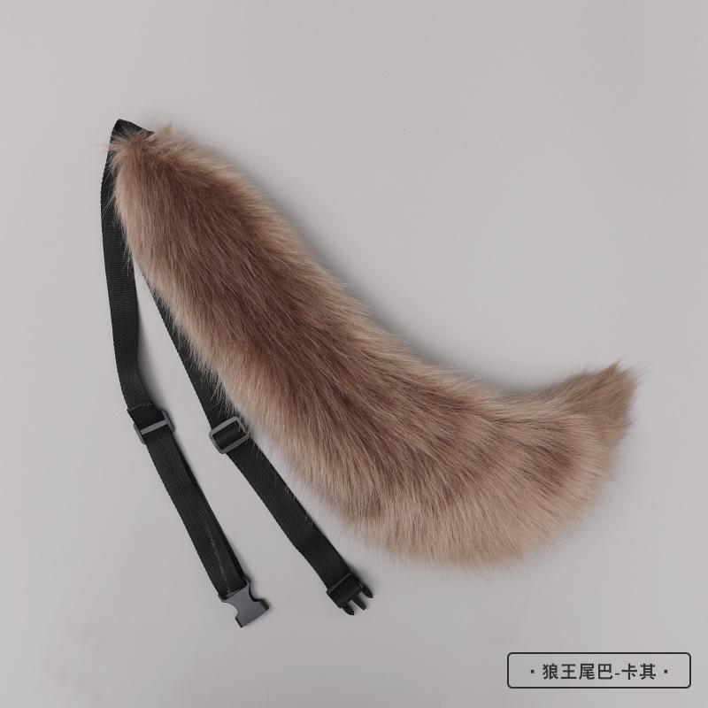 New Red Fox Ear Beast Tail Wolf King Ear Cat Ear Headband Custom COSPLAY Hand Made LOL Golden Fox Ears Anime Hair Accessories