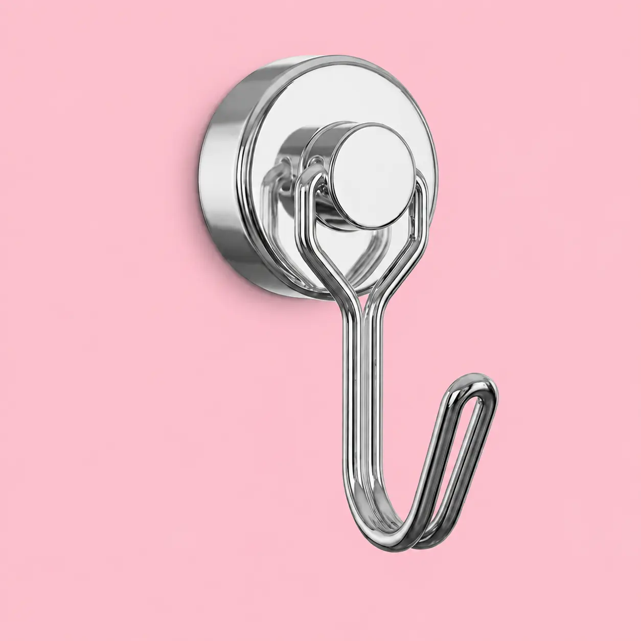 1PC 360 °   Pivoting Magnetic Hook, Multipurpose No-Drill Hanger for Kitchen Refrigerator, Metal Shelves, Cabinets, Towels, Tools and Accessories