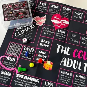 Couples Games, Romantic Activity, Fun Dice Play, Entertainment Kit with Tasks, Interactive Card Set for Date Night Challenge, Table Games