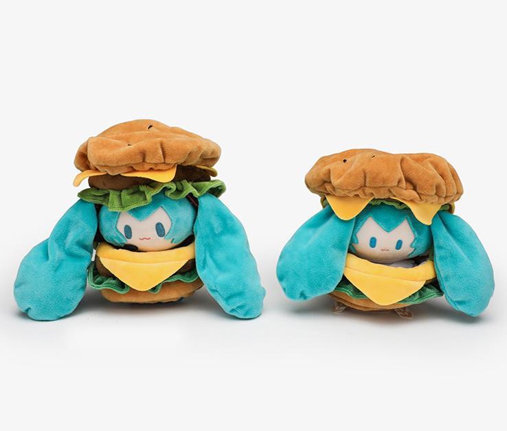 Hatsune Miku Kawaii Q Version Figure Hamburg Doll Clothes Anime Peripheral Bag Pendant Toy Soft Ornament Toys Gifts