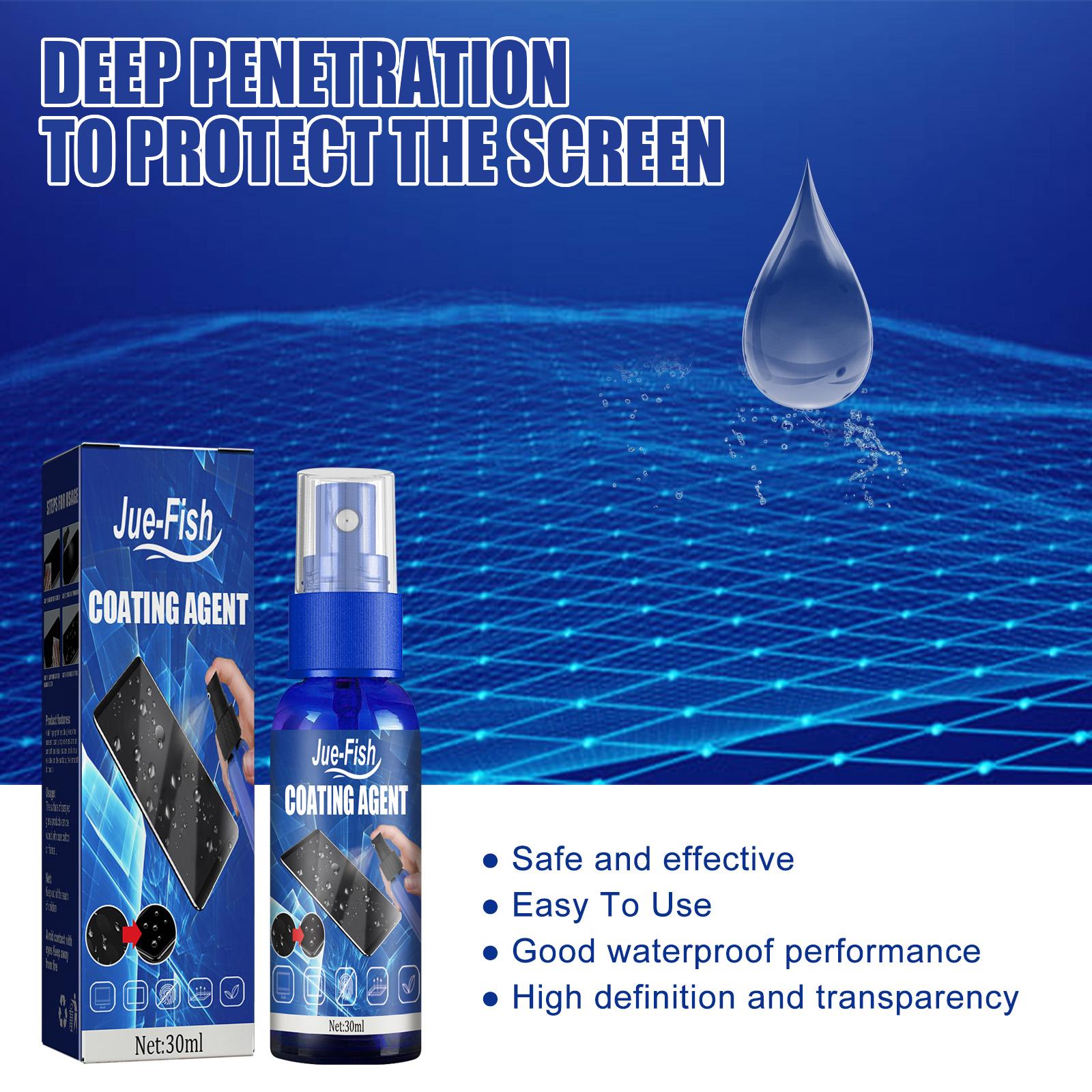 2pcs Screen Coating Agent Phone Screen Cleaner Anti-Scratch Anti-Fingerprint Glass Hydrophobic Oleophobic Coating Liquid