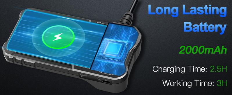 Endoscope Camera with Light - 4.3" LCD Screen Inspection Cameras,IP67 Waterproof Borescope with 8 Adjustable LED Lights,HD 1080P Endoscope Camera 16.5ft Semi-Rigid Cord,gifts for men tools and gadgets