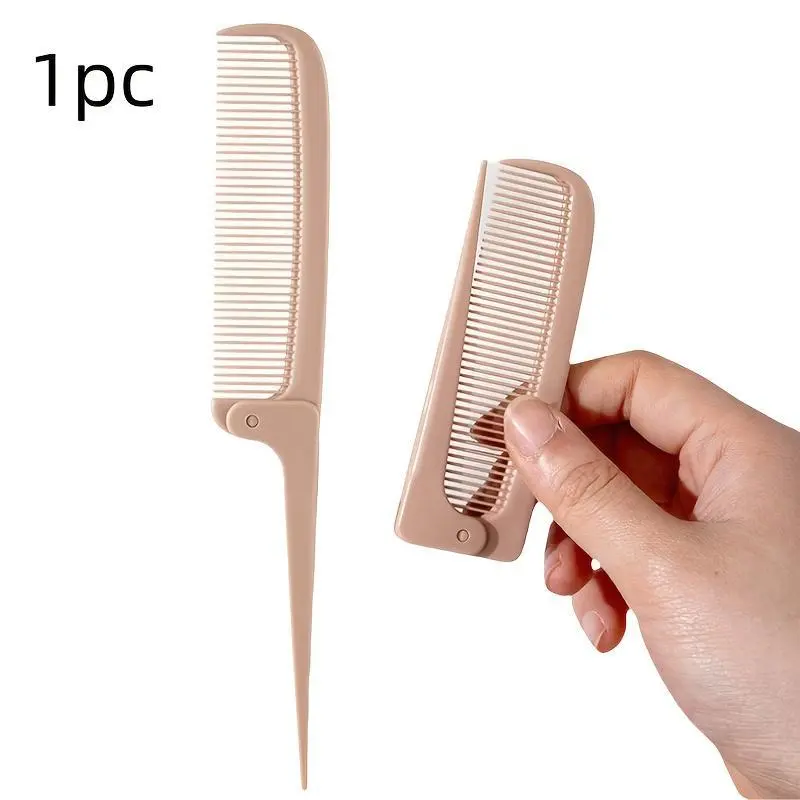 A Foldable Comb, Perfect for Travel, Featuring a 360° Portable Design, Essential for Hairstyling at Home Or on The Go, And a Must-Have Hair Tool for Outdoor Trips