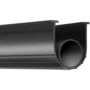 【DealsForYouDays】VEVOR Garage Door Seals Bottom Rubber, U Shape +O Ring Garage Door Weather Stripping, Universal Weatherproof Threshold Buffering Sealing Rubber , 5/16 inch T-ends and 3 3/4 inch Width (20 Ft, Black)
