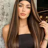 【Black Friday】Zihan Natural Straight Headband Wig, Hair Wigs, Heat-Resistant Synthetic Fiber, 4/30 Highlight, 150% Density, Comfortable Daily Use, Multifunctional