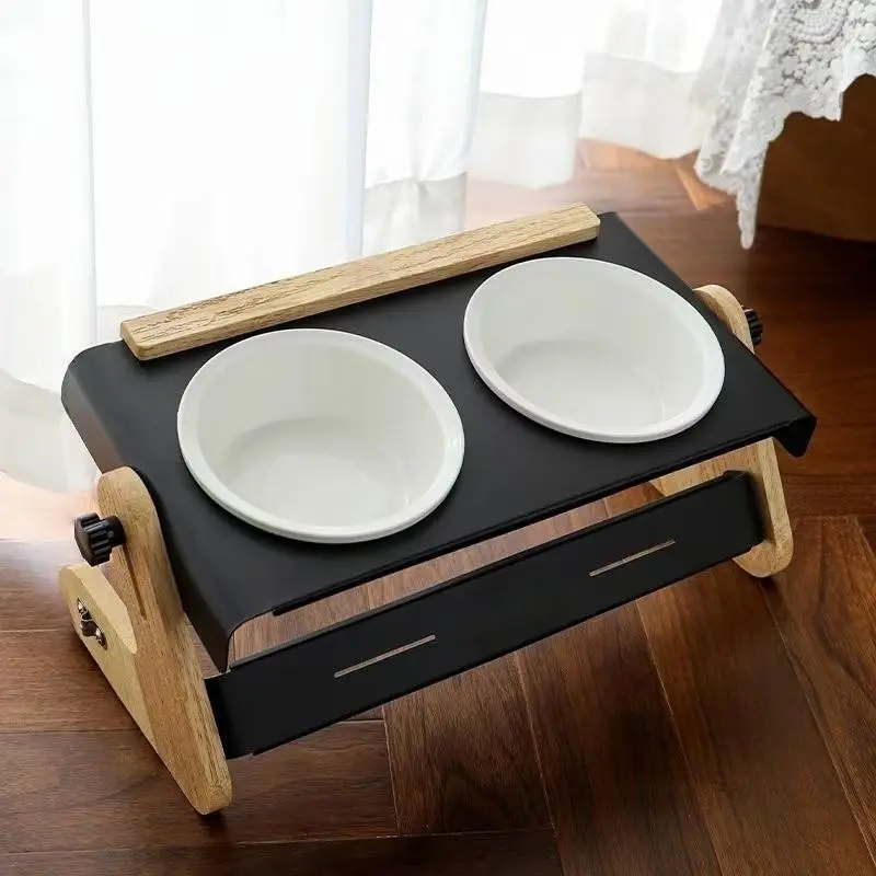 Adjustable Non-Slip Pet Feeder Set, Quick Clean Stable Structure, Home Pet Daily Mealware, Detachable Angle Design, Easy Maintenance