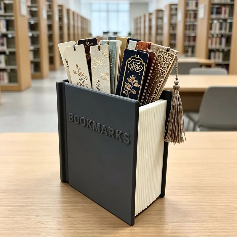 Book-Shaped Bookmark, Cute Desktop Organizer, Creative Gift for Book Lovers, Perfect for Teacher's Day, Graduation, Christmas, Birthday