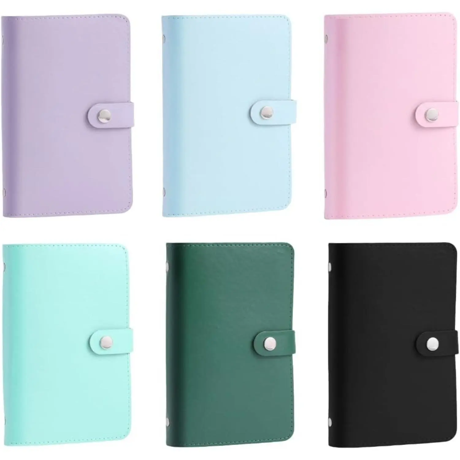 Currency Album 50Pocket Clear Currency Sleeves Paper Money Storage Book Leather Holder 7x5Inch for Saving