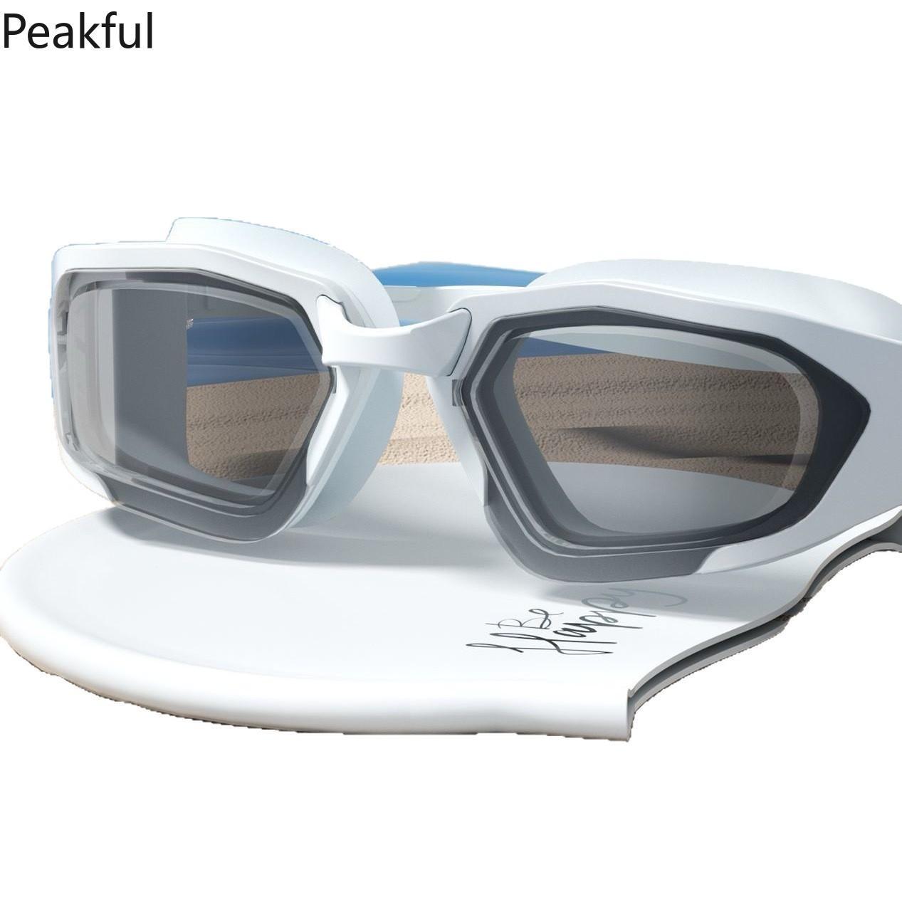 Swim Goggles & Cap Set – HD Anti-Fog, UV-Protected, Waterproof, Perfect for Swimming, Pool & Sports, Comfortable Fit for Clear Vision, Ideal for Competitive and Casual Swimmers