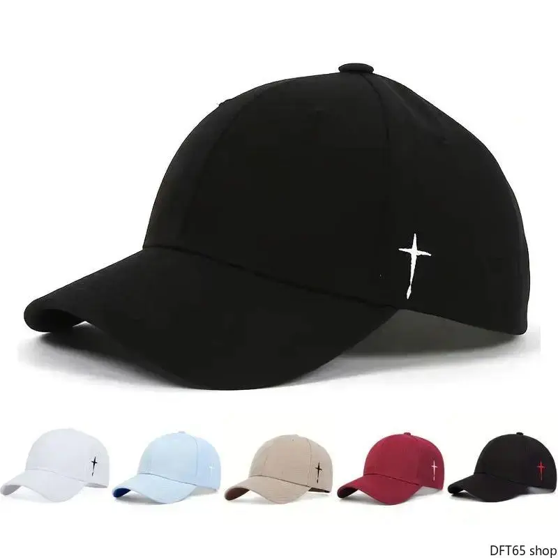 Side Meteor Cross Embroidered Baseball Cap Adjustable Rear Buckle Light Breathable Sun Shield Fabric Unisex Curved Brim For Spring Autumn Travel Beach Vacation Outdoor Leisure Decorative Head Accessory