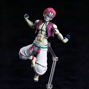 Demon Slayer Upper Three Kibutsuji Mochizuki Action Figure, Detailed Design, Multiple Joints, Classic Battle Poses, Collector's Essential