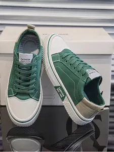 Retro color-matching canvas shoes, all-match casual sneakers for men and women, breathable and not stuffy feet!Contrast color stitching canvas shoes, soft-soled non-slip student sneakers, retro windsurfing shoes, all-match sneakers for daily commuting