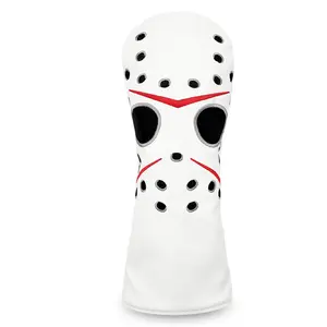 American Horror Jason Mask Golf Club Head Cover, Embroidered Unique Field Gear, Perfect Gift or Personal Use, Stylish and Functional