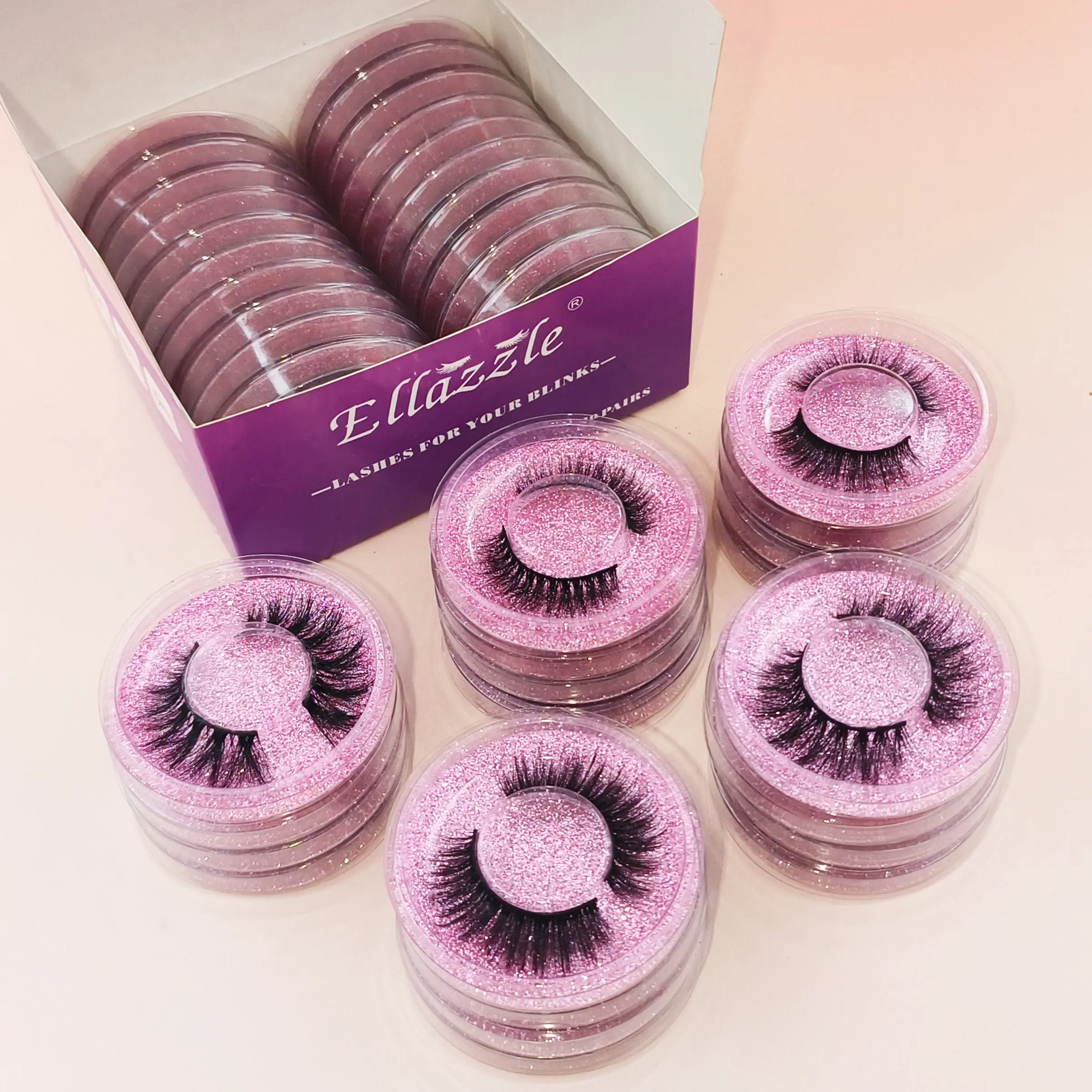 20 Pairs 4 Styles Wispy Faux Mink False Eyelashes, Dramatic Thick Curled Fluffy Strip Lashes, Multipack for Eye Makeup Sets, Dramatic Volume Eyelash