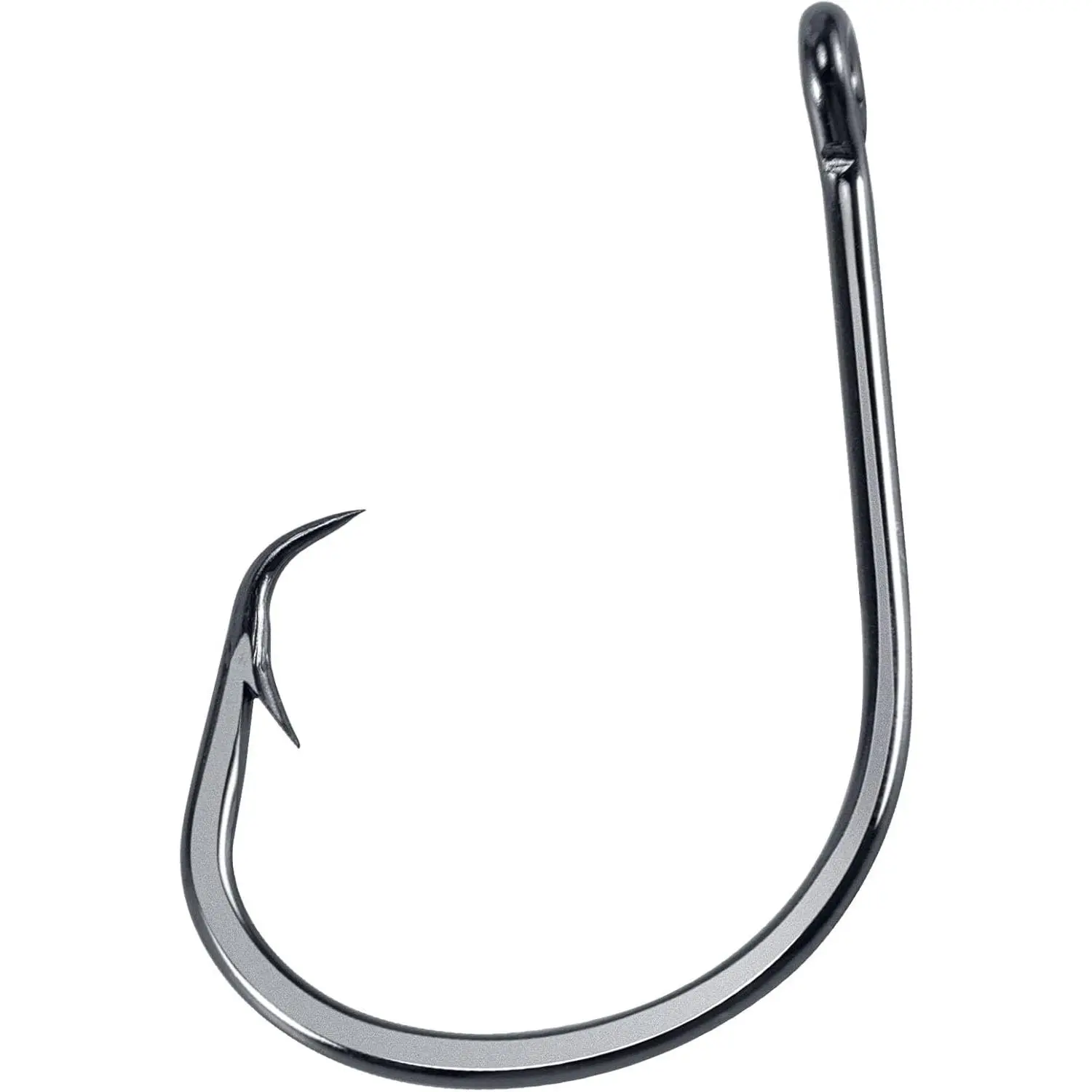 50 Pack in-line Circle Hooks, Straight Shank Octopus Hooks, Freshwater & Saltwater Fishing Catfish Tuna Bass Striper