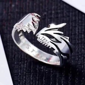 Anime Kurosaki Ichigo Cosplay Ring Unisex Adjustable Opening Couple Mask Rings Jewelry Gift Accessories Halloween