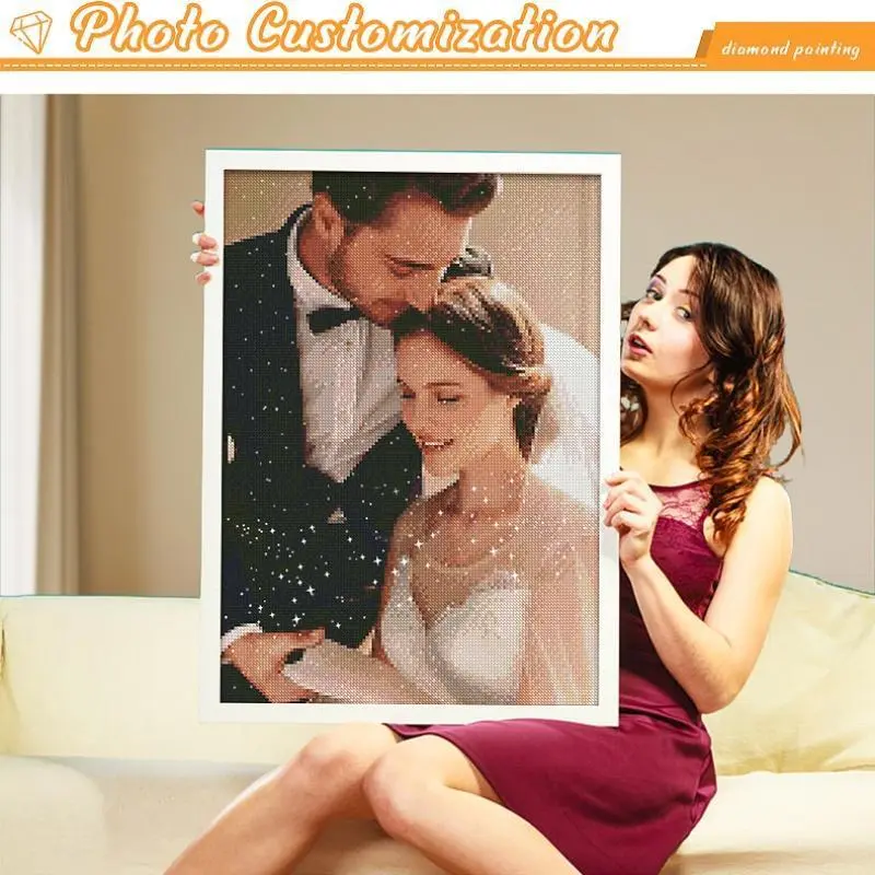 Custom Large size Diamond Painting Art Supplies Personalized Diamond Art Kit Home Decor Diamond Painting Beginners Kit