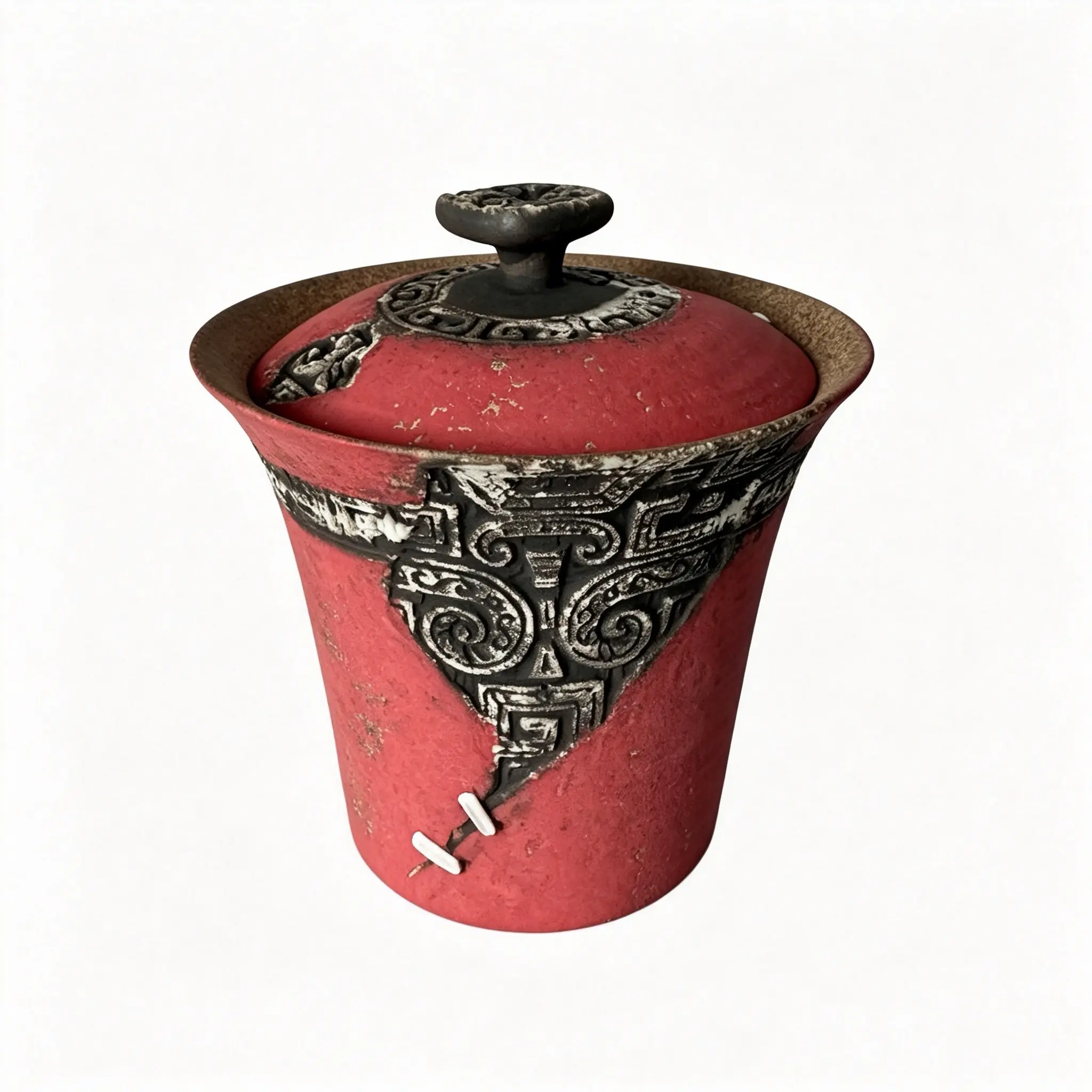 1 Set Embossed Ceramic Covered Bowl Tea Cup, Gaiwan, Oriental Art Style, Home Gift, Kitchenware