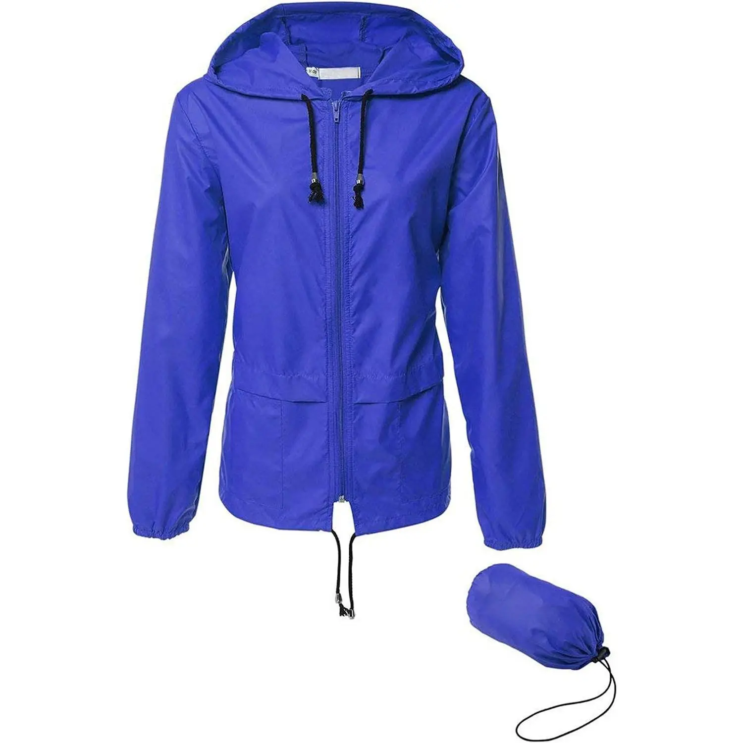 Raincoat Women Lightweight Waterproof Rain Jackets Packable Outdoor Hooded Windbreaker