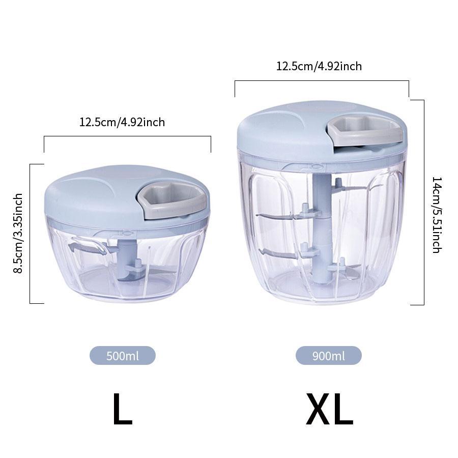 [Clearance] Pull String Garlic Mincer, Mini Chopper Can for Garlics, Manual Food Chopper, Garlic Crusher, Chili Chopper, Meat Grinder Vegetable Cutter